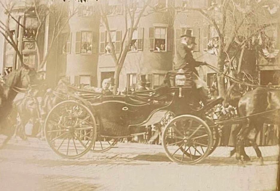 Dewey Day Boston, 1899. Admiral George Dewey is honored along Tremont Street