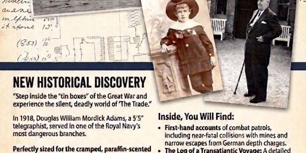 A vintage newspaper clipping about a WWI historical discovery.
