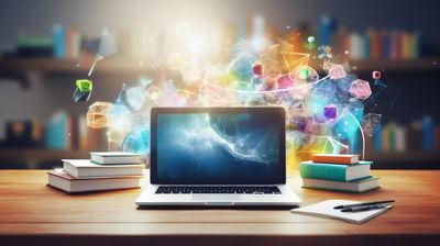 laptop with resources.