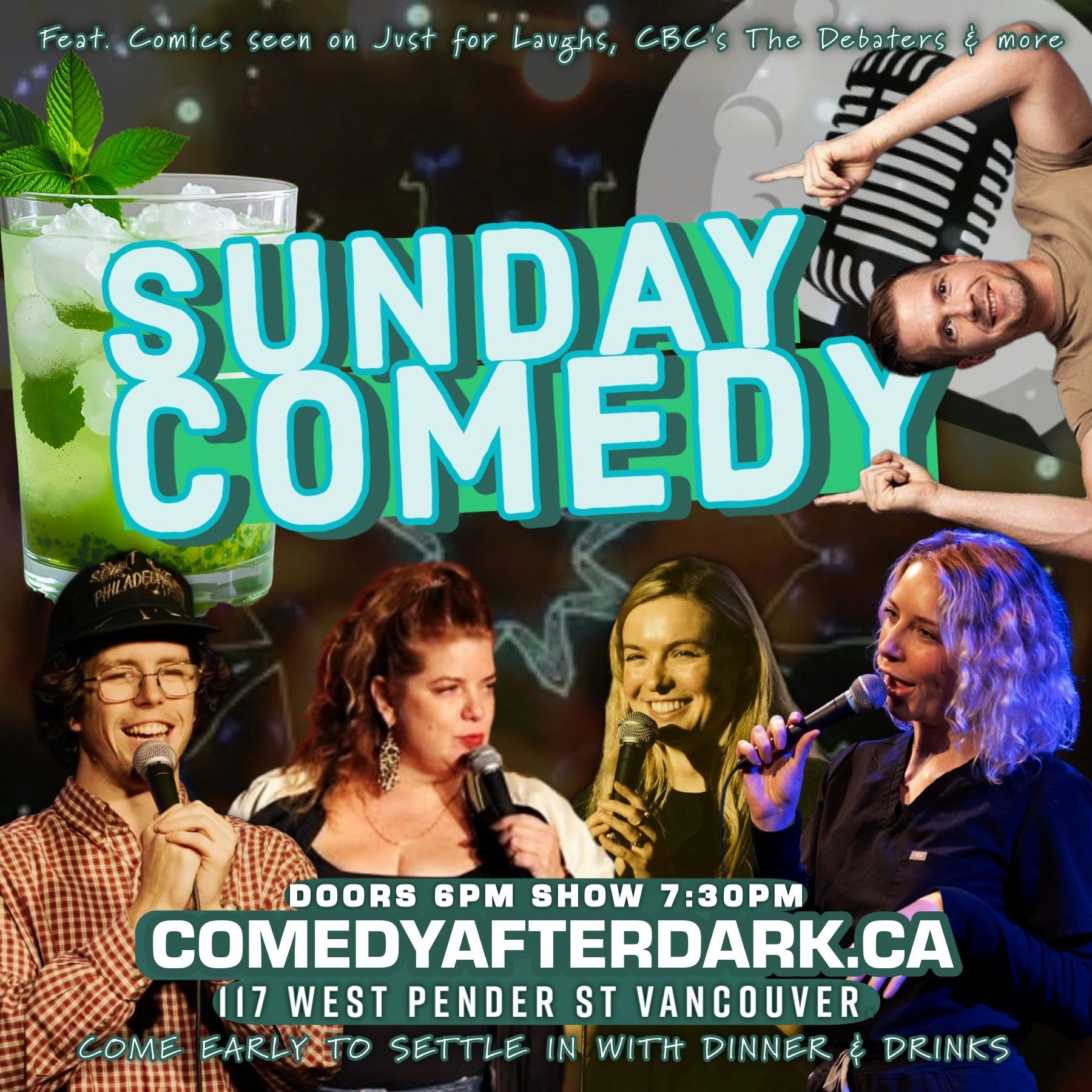comedy club near me fun stuff to do tonight in Vancouver  night comedy show jane stanton sunday