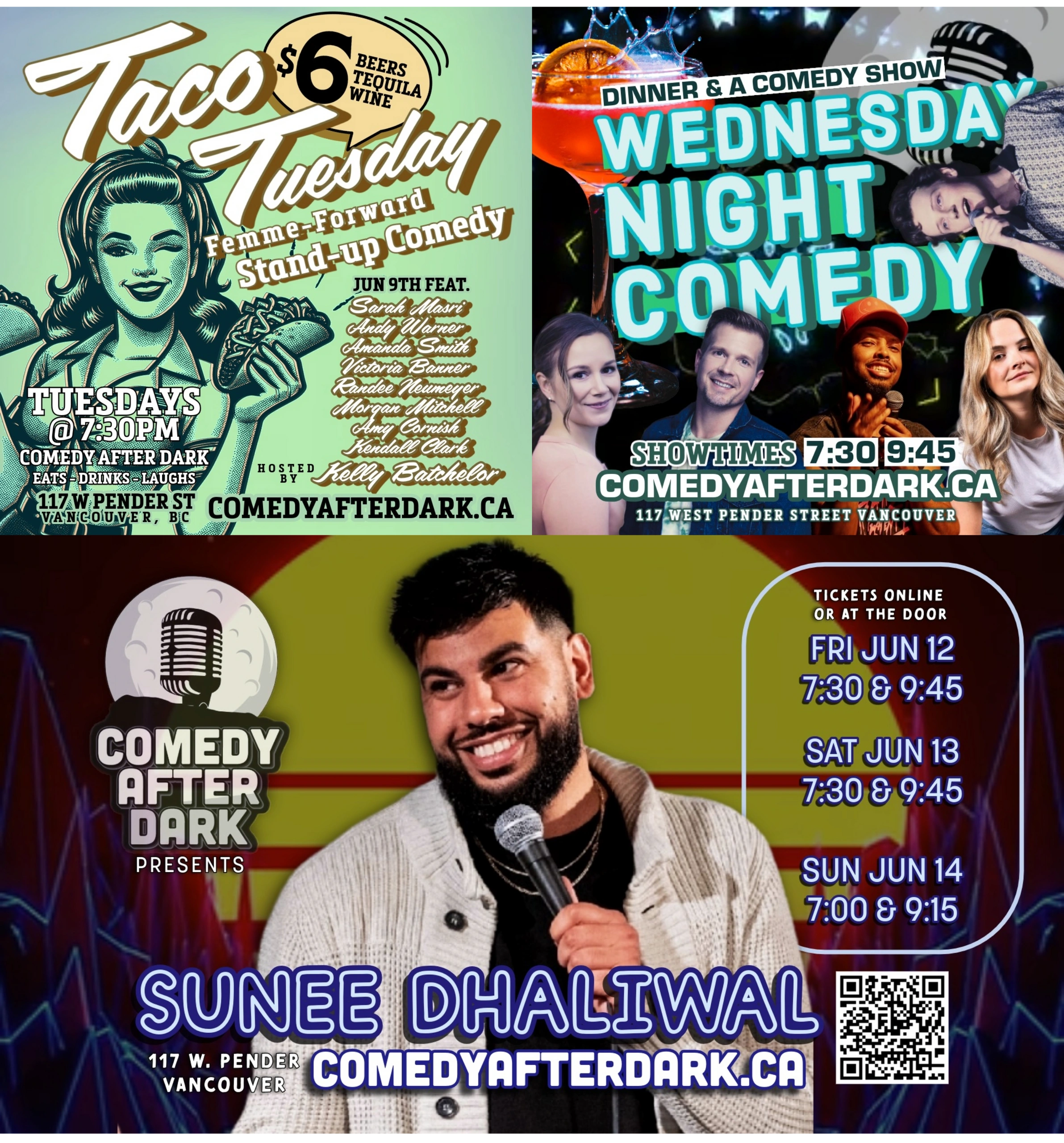 comedy club in Vancouver fun stuff to do tonight in vancouver sunee dhaliwal sunny d world cup fifa