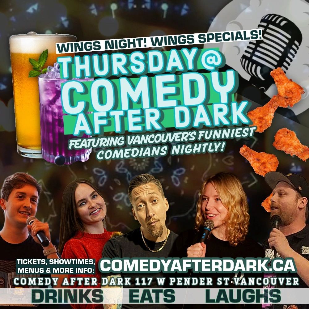 fun stuff to do in vancouver tonight
comedy club near me
events THU SEPT 10
Comedy Show WINGS NIGHT
