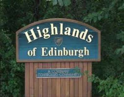 Highlands of Edinburgh sign
