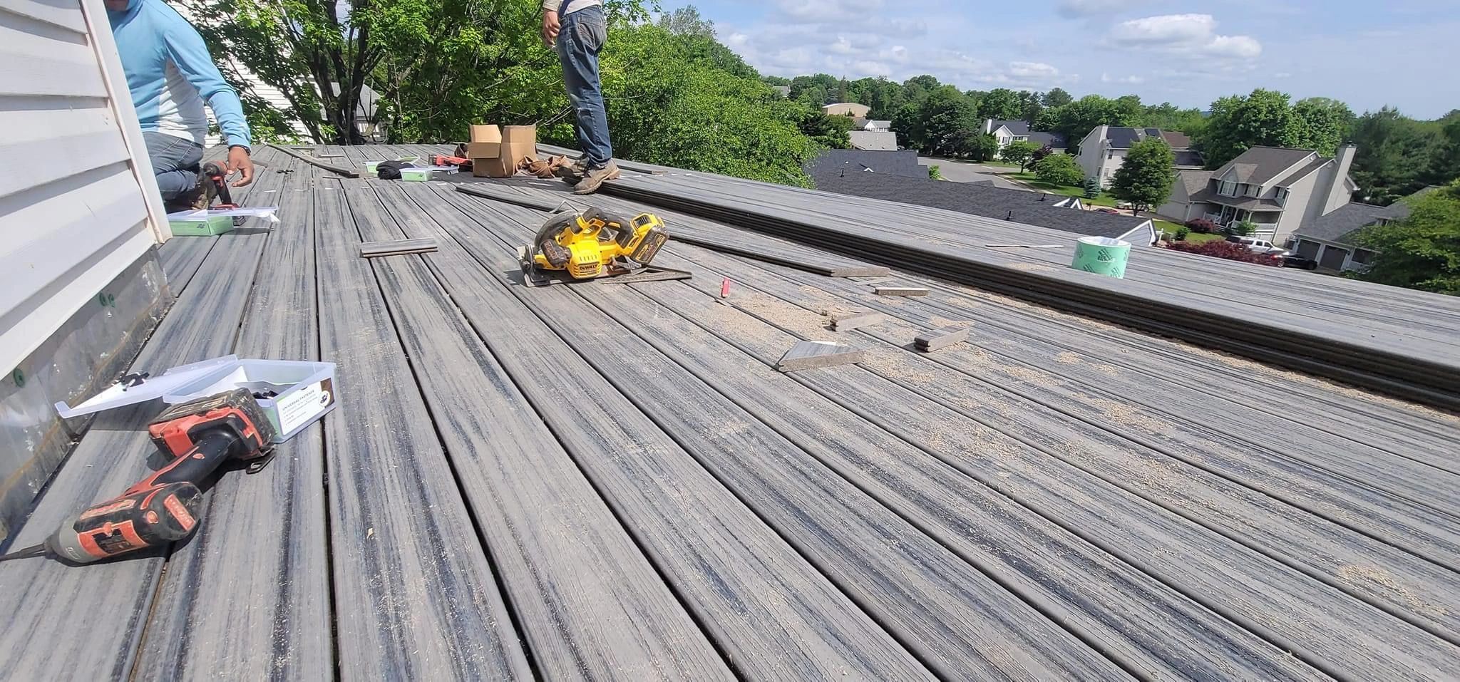 Trex deck installation