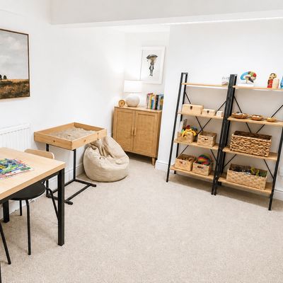 Child and teen therapy room at The Healing Space in Lymm, Cheshire