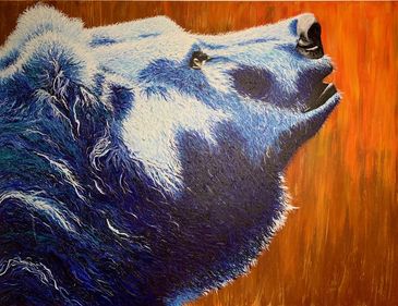 Michele Doucette Calgary artist. Bears, mountains, wildlife