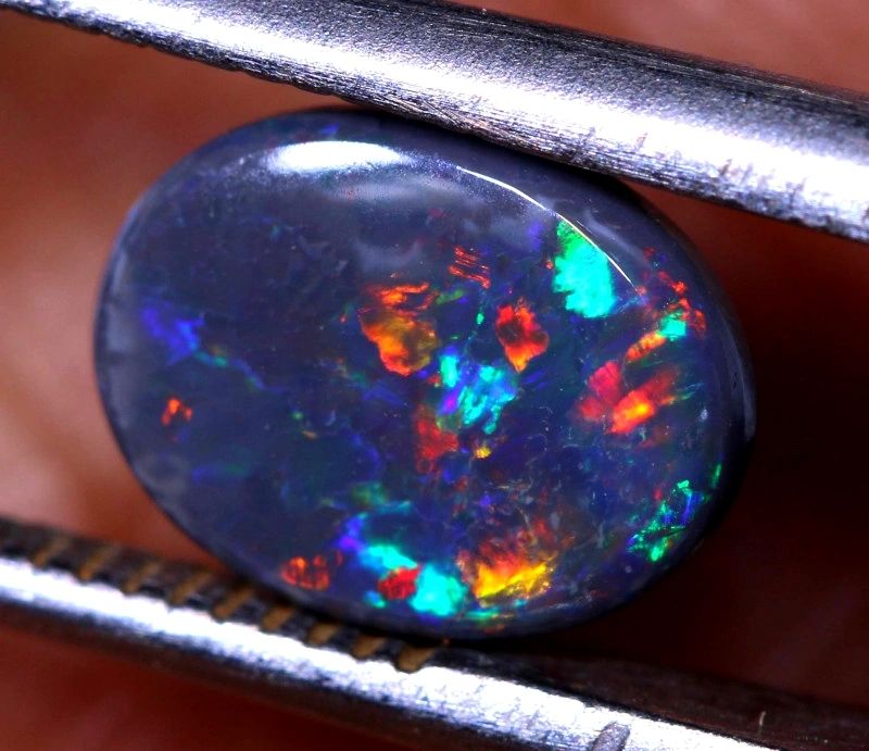 N3 1.2 Cts Black Opal Polished Stone L.Ridge