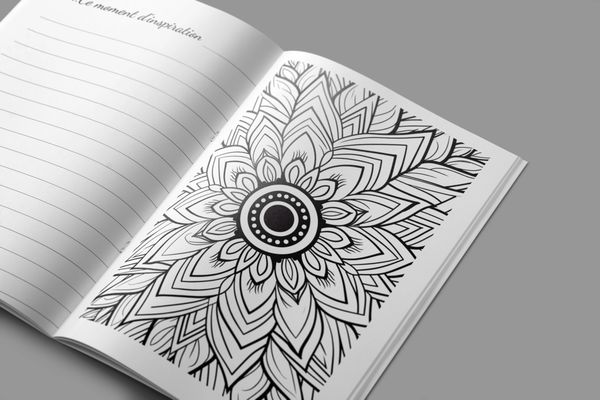 Intérieur du carnet - Mon carnet de notes Mandalas - collection Être Soi