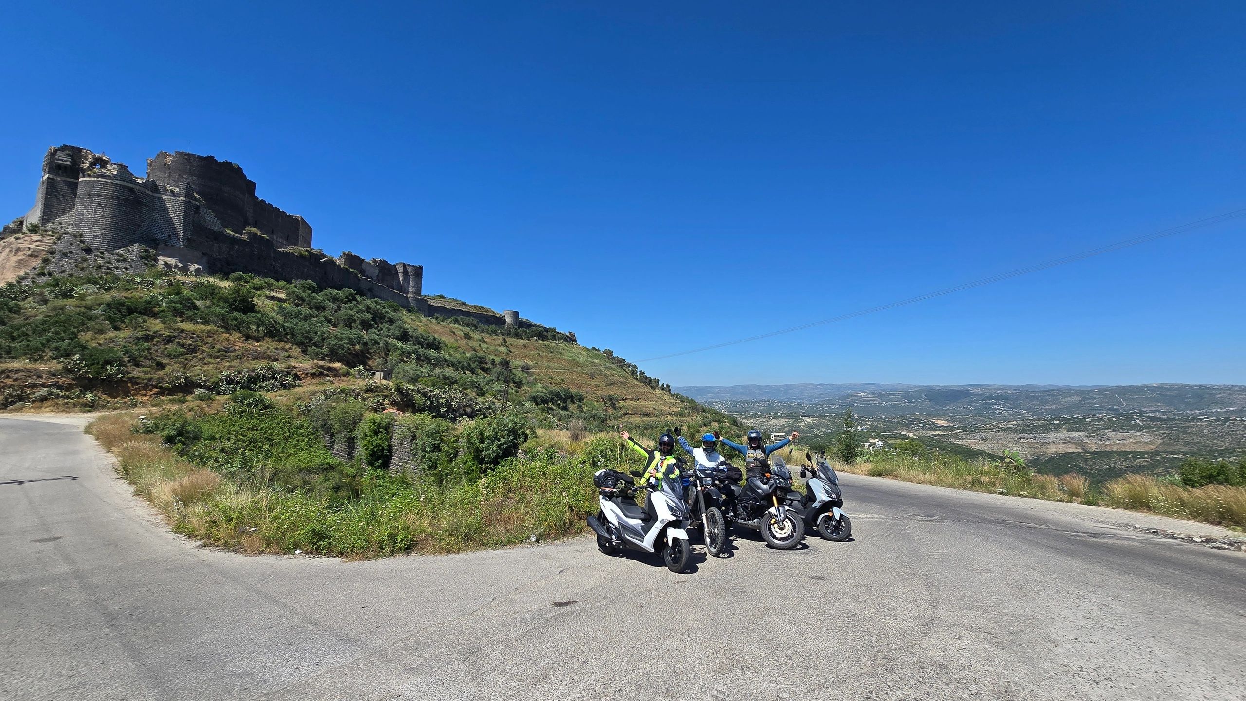 Motorbike Touring destination, ancient castle of Marqab.