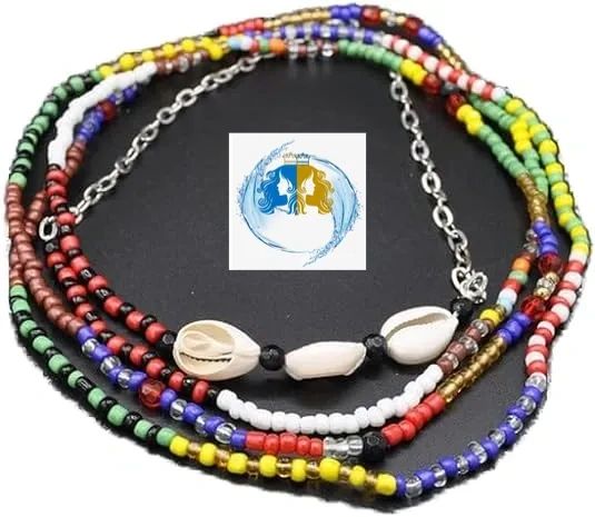 Beaded Banner Necklace/Collar, Eleke de Bandera