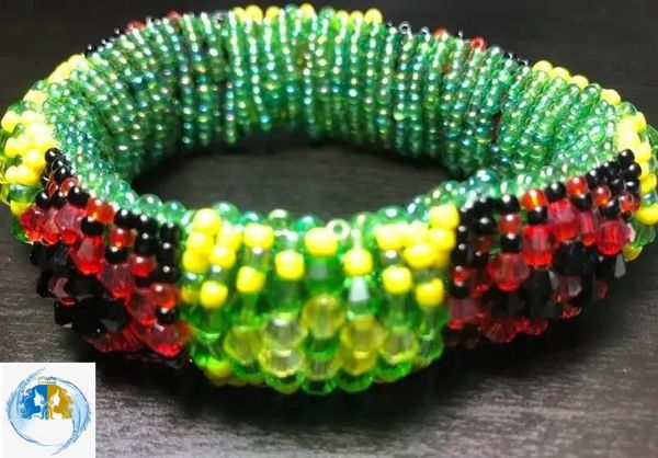 Stretchable Orula and Elegua Elegba Esu Bracelet/Ilde Ide Idde de Elegua Elegba Esu Estirable