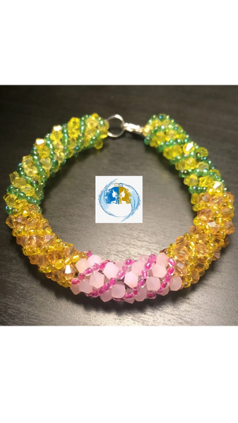Orula, Oshun and Obba Bracelet/Ilde Ide Idde de Orula, Oshun y Obba
