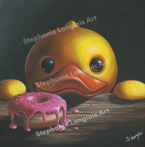 Title: Pink Doughnut
Medium: Acrylic on Canvas
Size: 30.5 x 30.5 cm