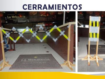 cerramiento negocio señales sintomas coronavirus covid 19 marcacion bioseguridad proteccion medellin