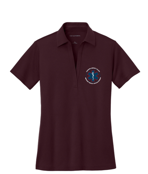 TCC EMS AEMT Women's Clinical Polo - Maroon