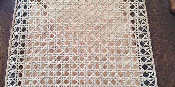 Hand caned chair seat