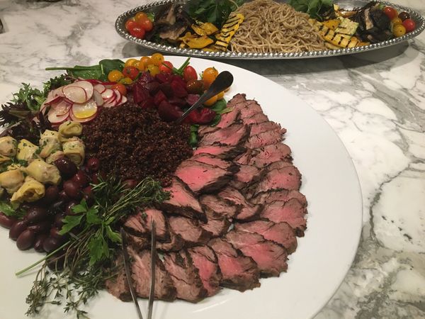 Beef Tenderloin, marinated vegetables
