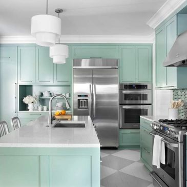 Painted kitchen cabinets