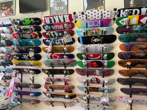 Dozens of completes and decks from Powell, Blind, Plan B, Zoo York and all the rest.