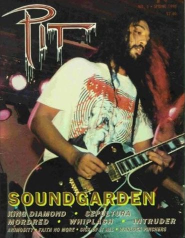 Pit Magazine Spring 1990. Kim rocking a CB Psychosis shirt