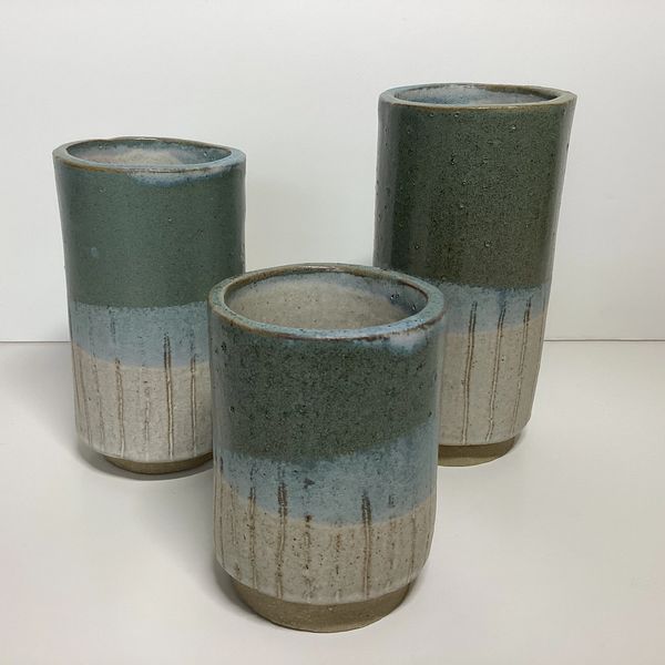 Three ceramics vases