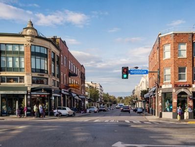 Historic downtown Flagstaff, Arizona featuring local shops, restaurants, and walkable streets, repre