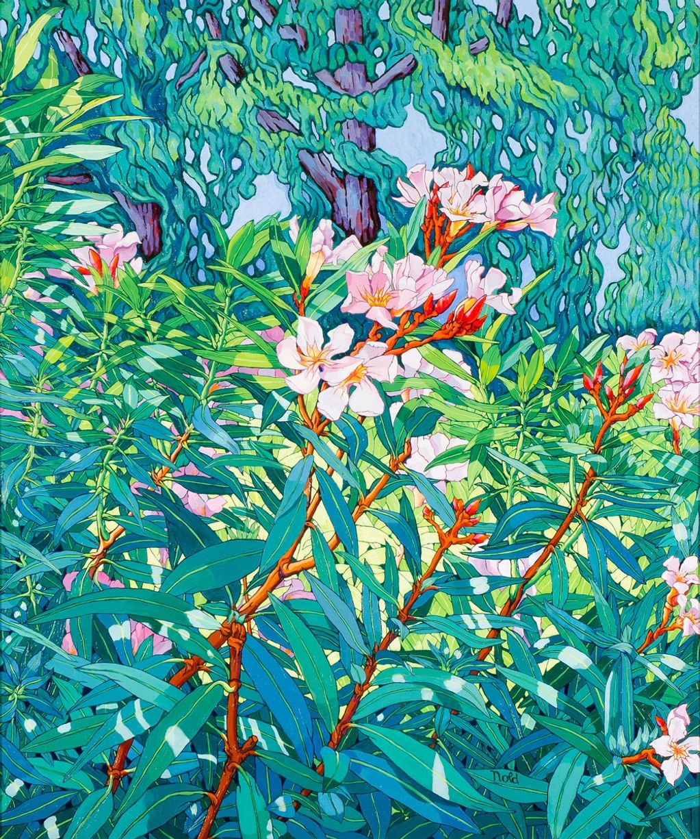 Floral Vibrant Oil Painting by artist Fred Nold 