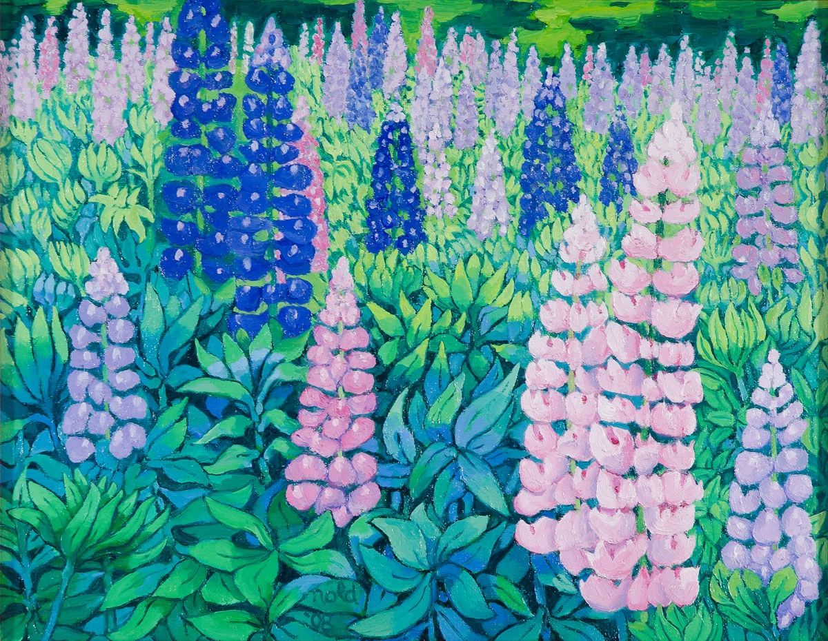 Lupine soul painting Fred Nold 