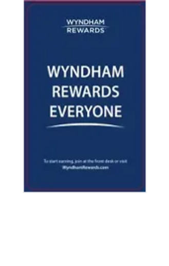 Wyndham Rewards program promotional message encouraging everyone to join.
