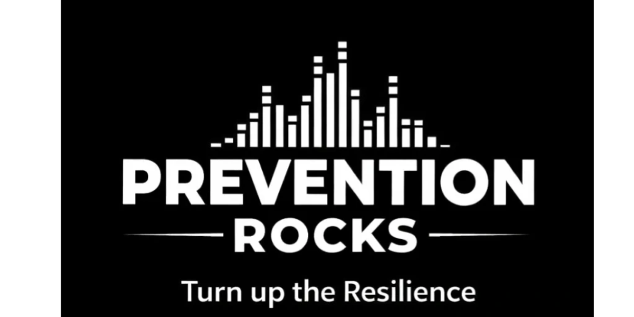 Prevention Rocks Logo and tag line Turn up the resilience