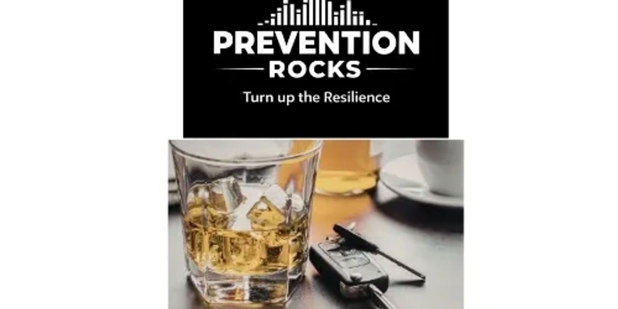 Prevention Rocks Logo and Whiskey Glass and Keys