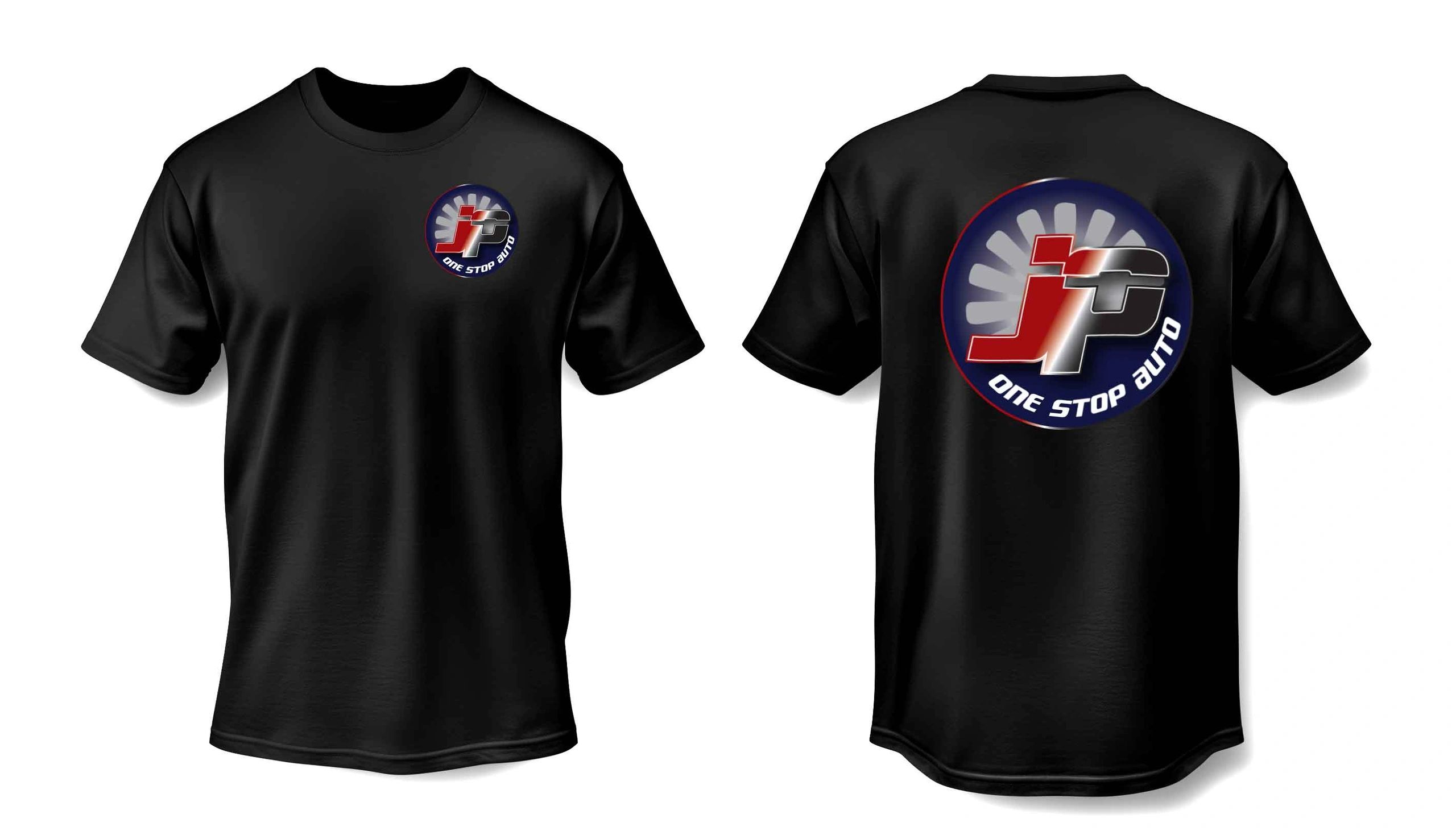 A white background with black t shirt