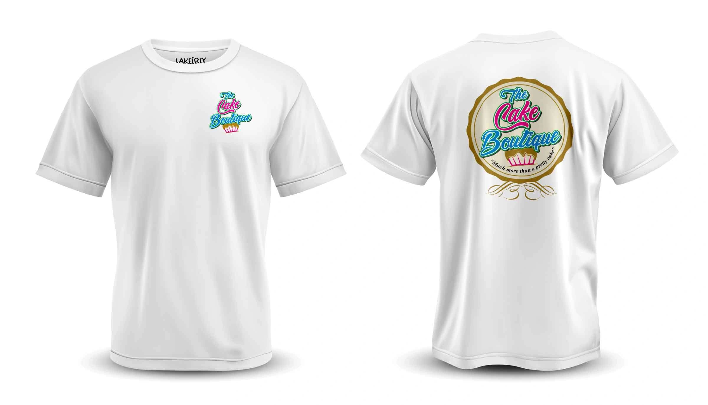 Are two white t shirt with white background