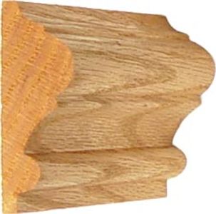 Detailed wooden molding with intricate carved patterns.