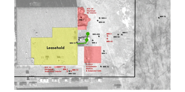 Industrial Site Recovery Act (ISRA) site with multiple leaseholds that require regulatory compliance.