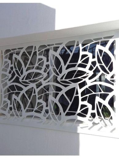 Ventana de celosía decorativa para pared