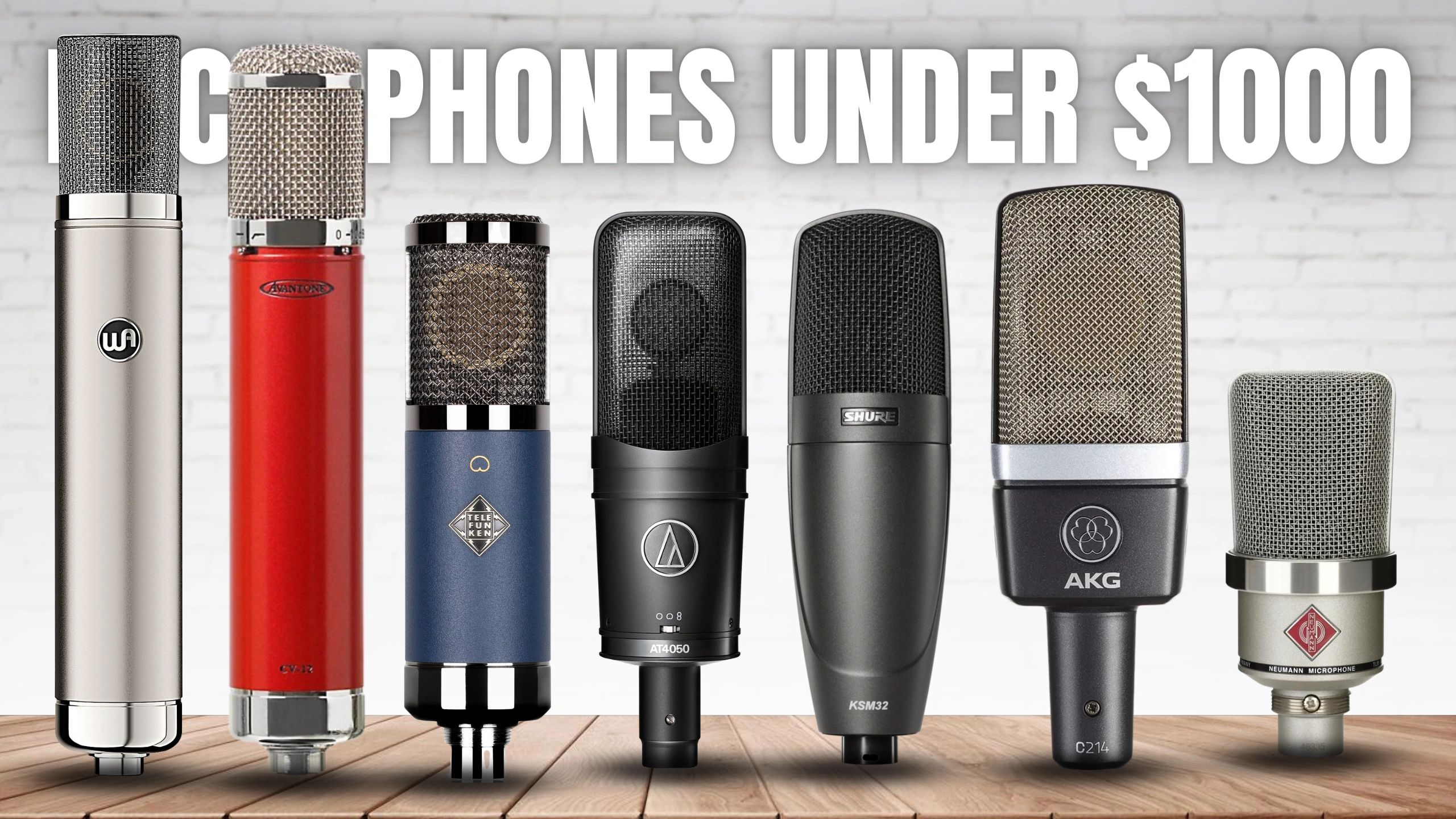11 Best Microphones Under $1000 For Vocal Recording (2023)