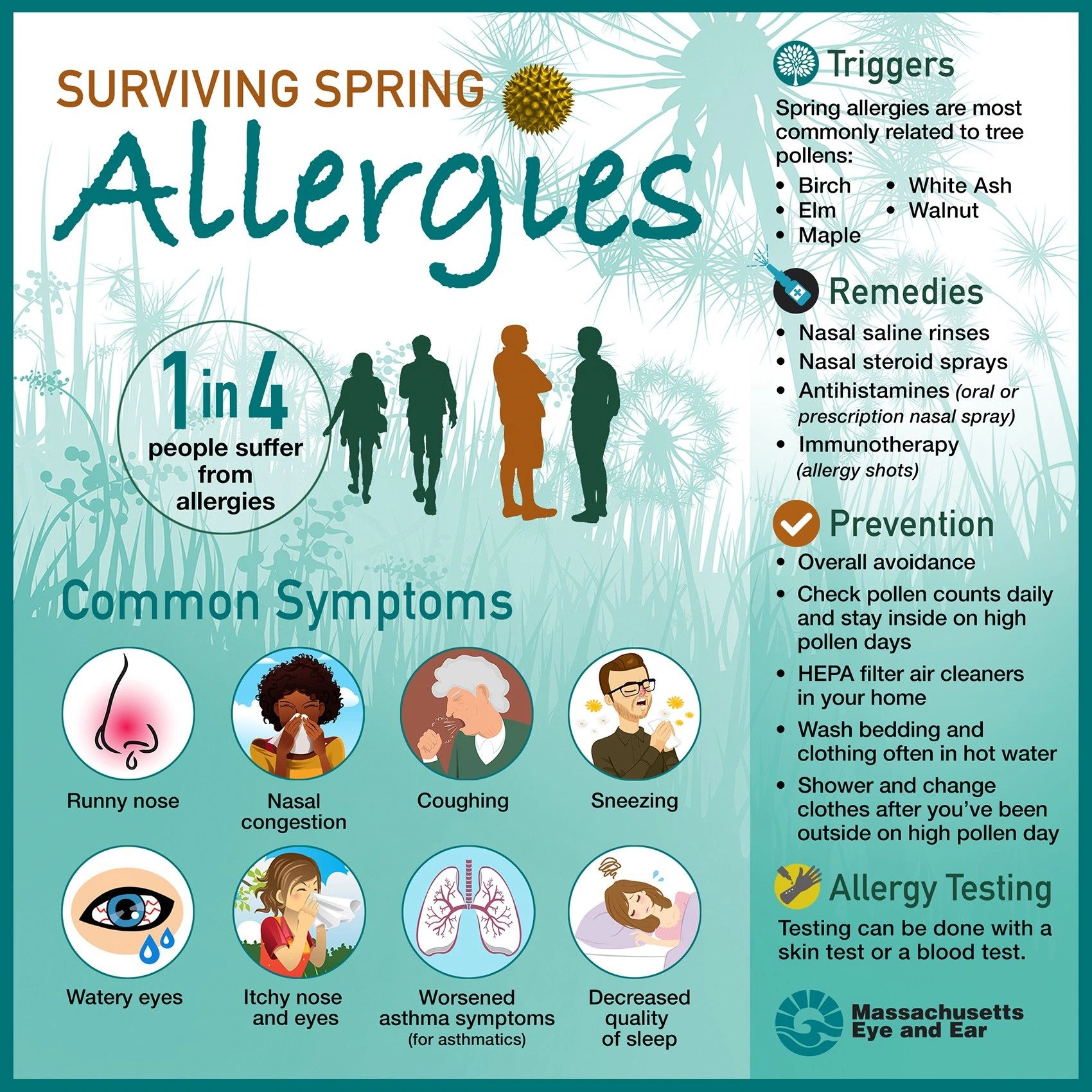 Spring allergies got you down? We can help!! Use these tips