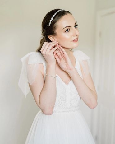 Timeless elegant natural bridal makeup at Capesthorne Hall