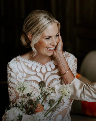 Soft natural elegant wedding makeup at Dorfold Hall