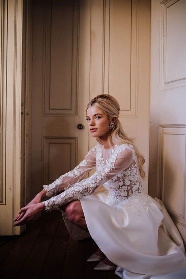 Soft glowy bridal makeup for the Emma Beaumont styled photoshoot
