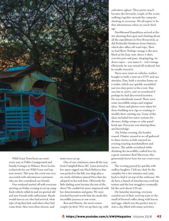 Wild Coast Camping Gear press image