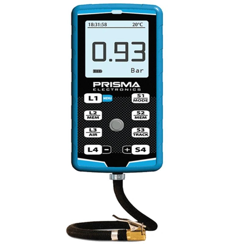 Prisma HIPREMA 4 Digital Tire Pressure Gauge with Lap Timer