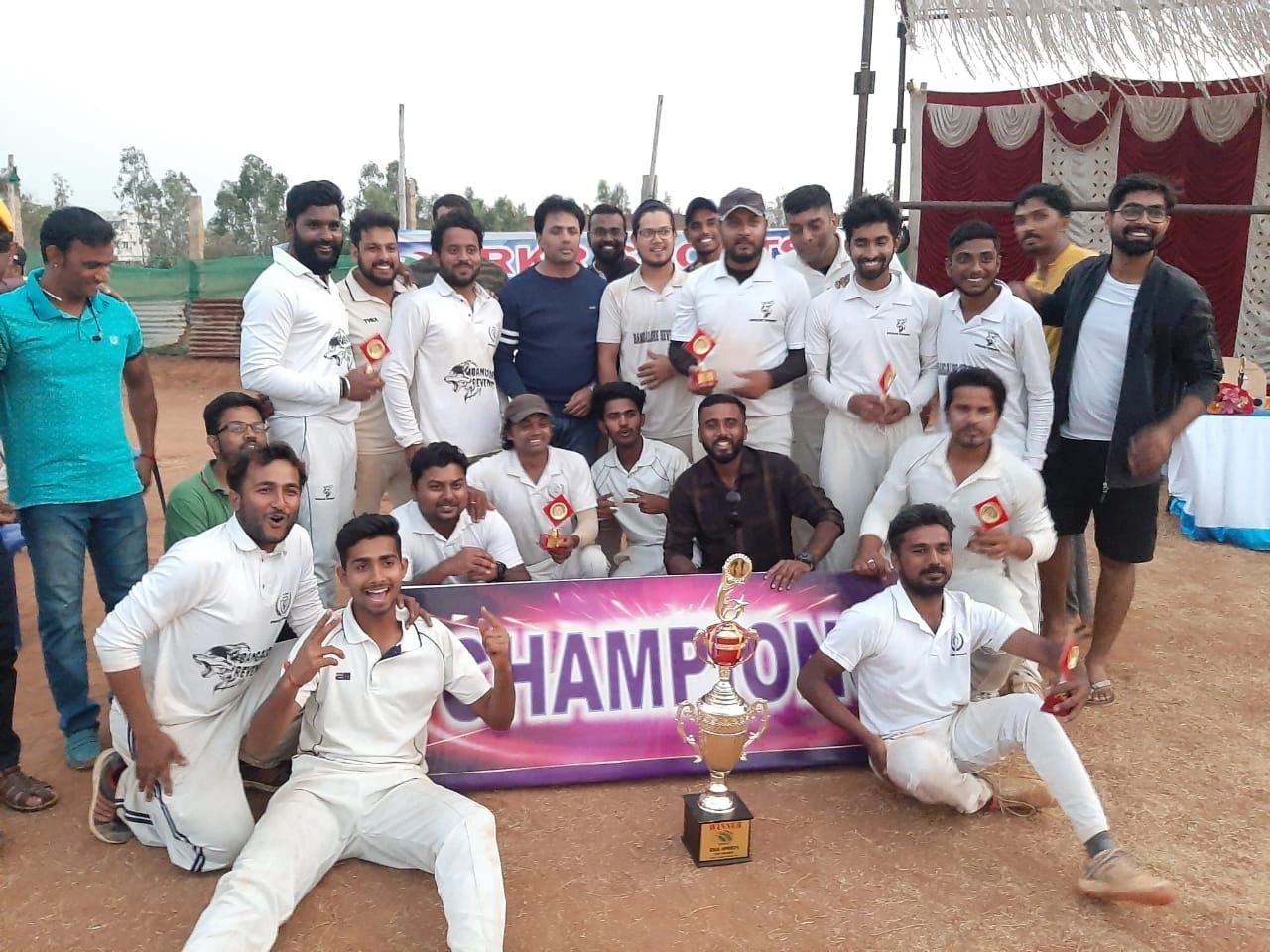 Bangalore Revenants Cricket club 1st winning tournament. Leather ball tournament winner