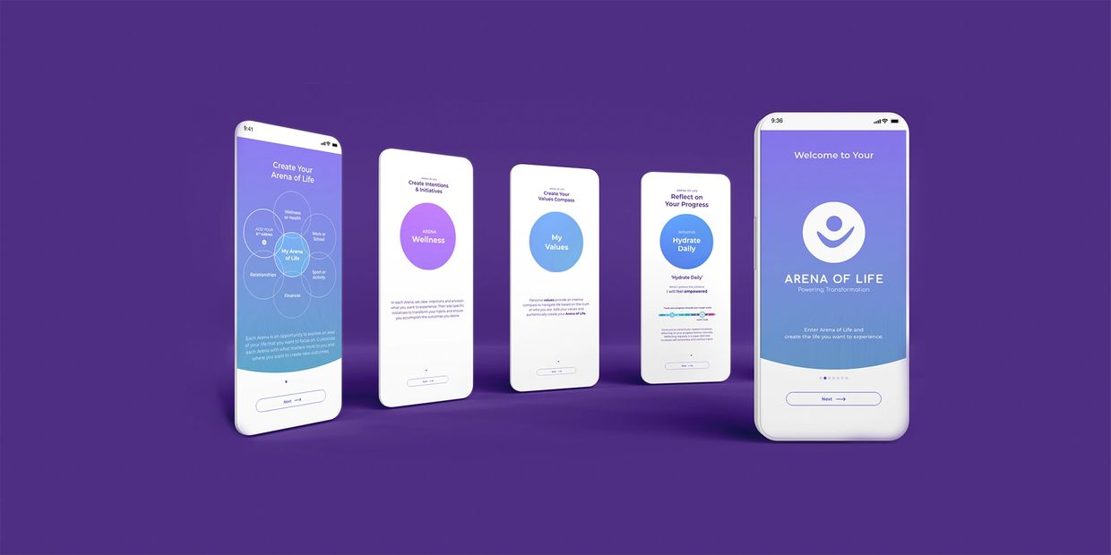 Arena of Life app screen samples