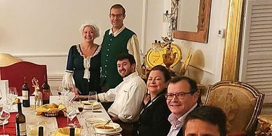 A Christmas feast with the staff of 20 S Battery Inn done in their historic ballroom
