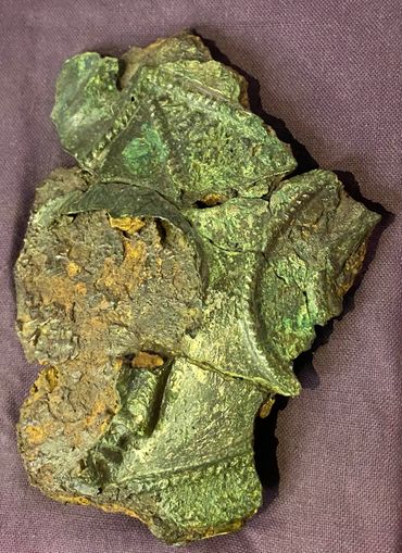 Cheek piece from a Roman calvary Helmet at the Spelthorne Museum