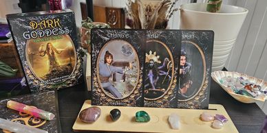 The hauntingly beautiful Dark Goddess deck.
