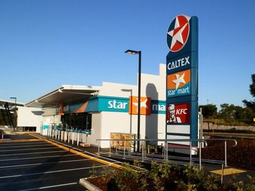 Caltex gas station with a KFC and convenience store.