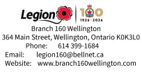 Royal Canadian Legion Branch 160 Wellington